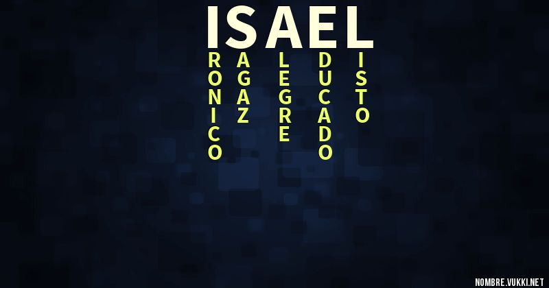 Acróstico isael