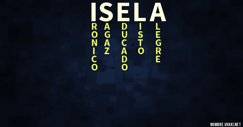 Acróstico isela