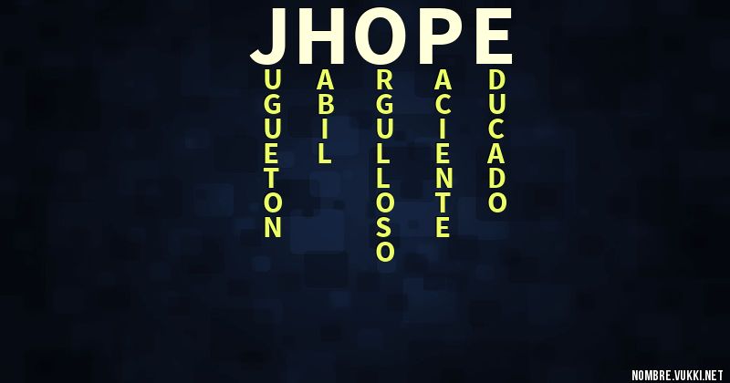 Acróstico j-hope