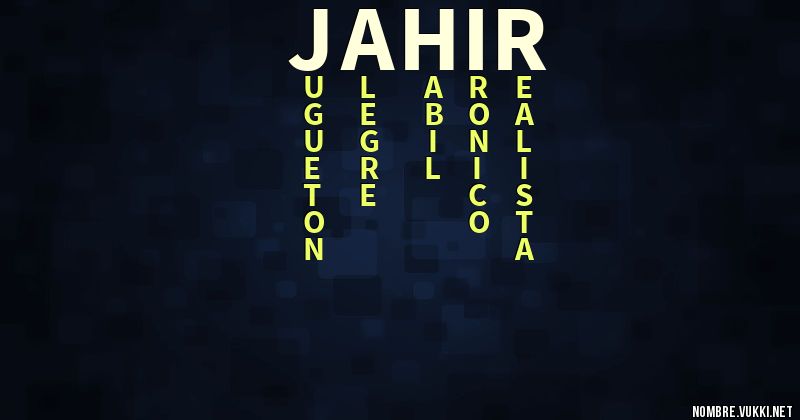 Acróstico jahir