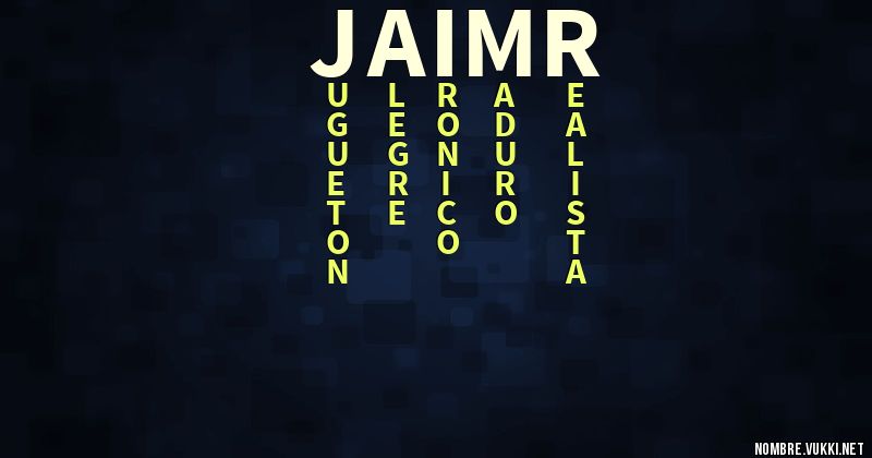 Acróstico jaimr