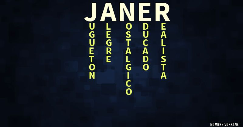 Acróstico janer
