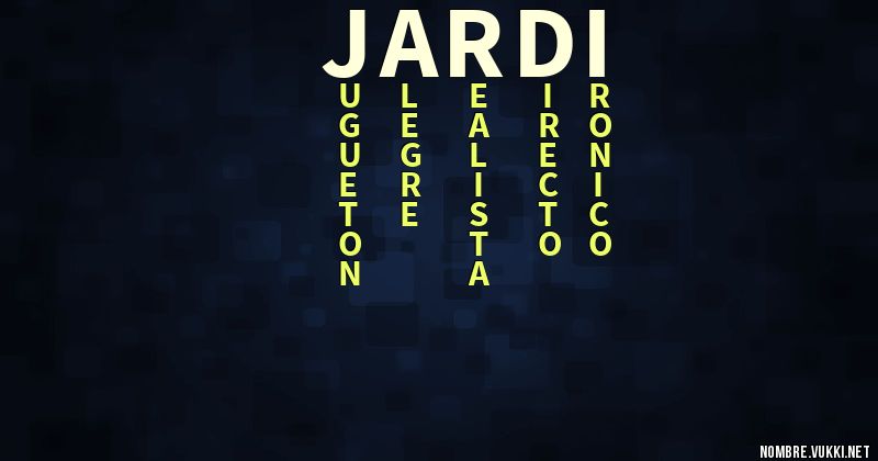 Acróstico jardi