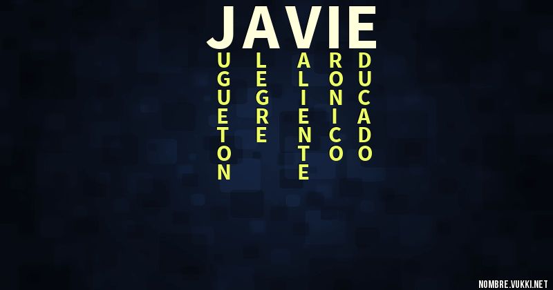 Acróstico javie