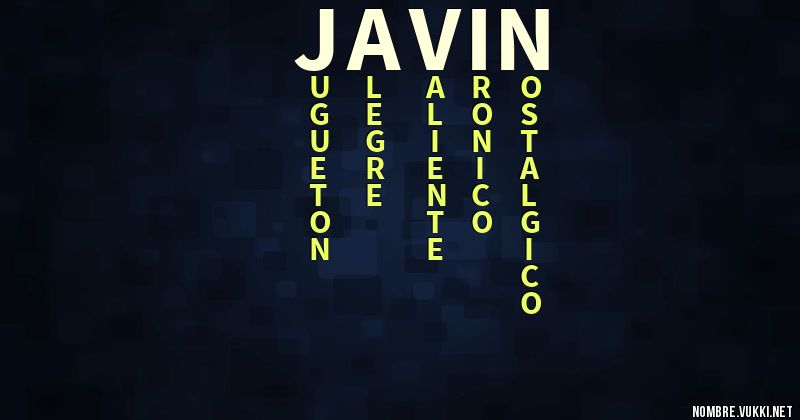 Acróstico javin