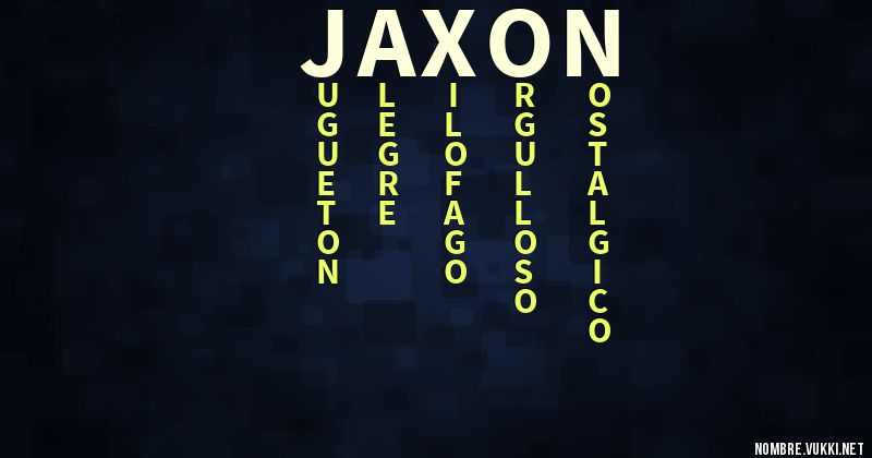 Acróstico jaxon