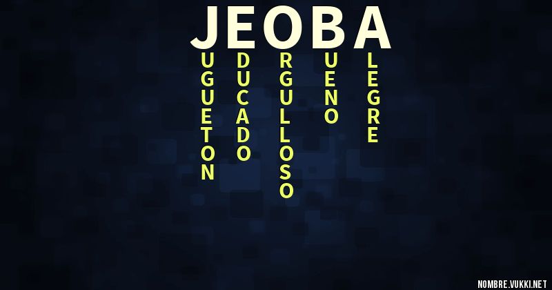 Acróstico jeoba