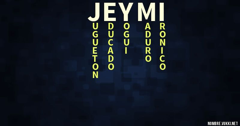Acróstico jeymi