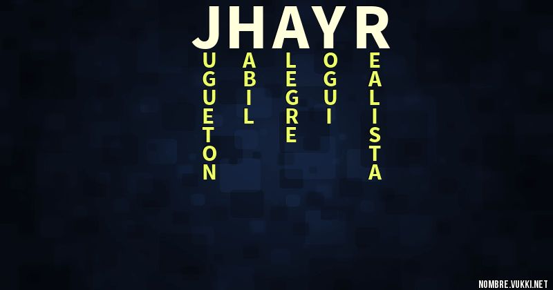 Acróstico jhayr