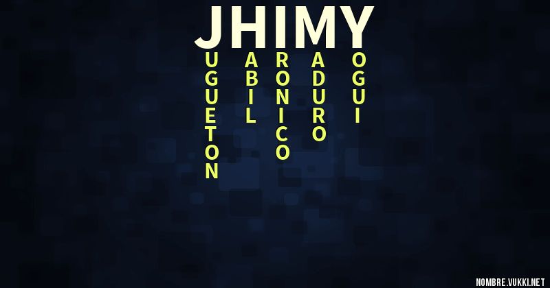 Acróstico jhimy