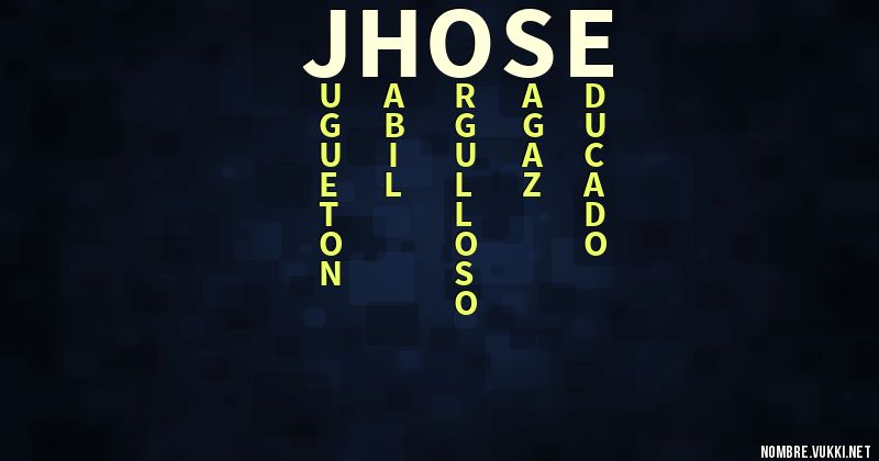 Acróstico jhose