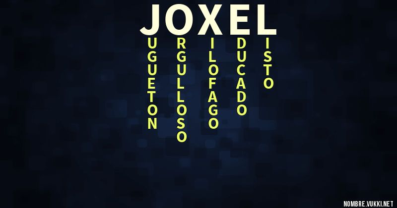 Acróstico joxel