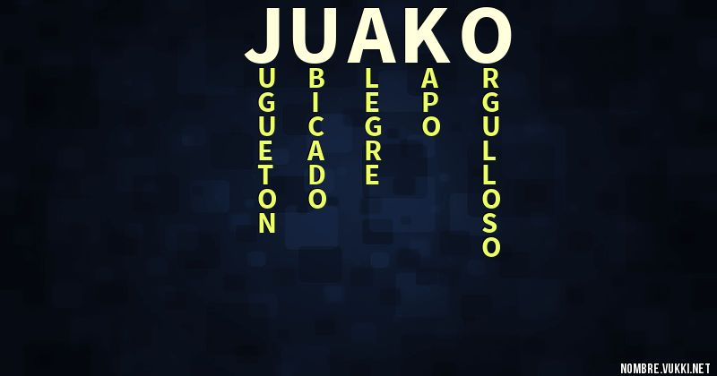 Acróstico juako