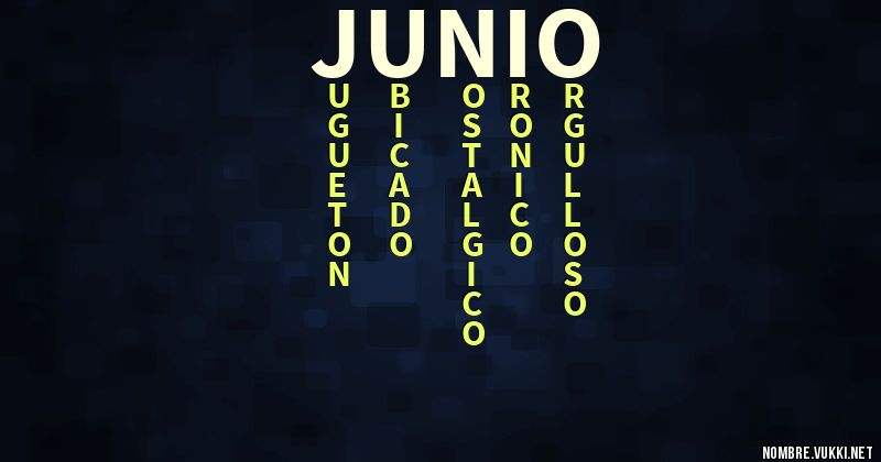 Acróstico junio