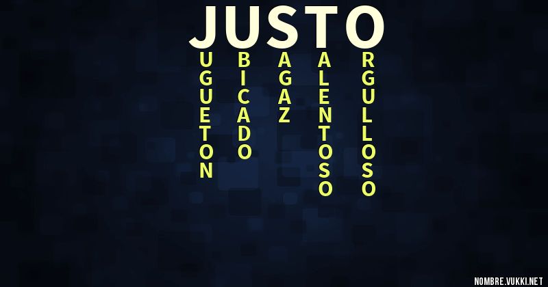 Acróstico justo