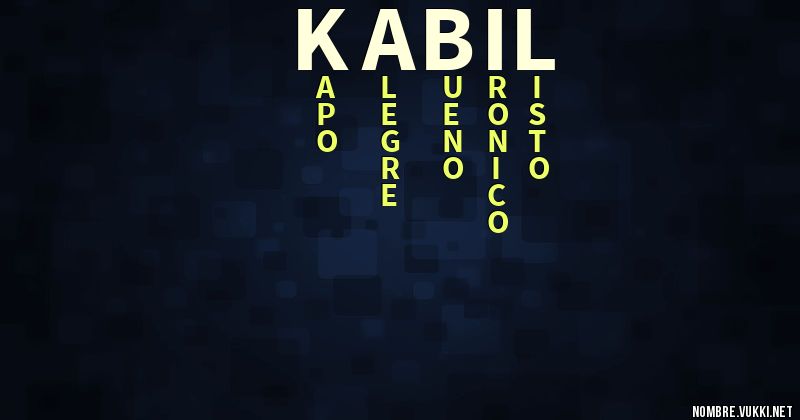 Acróstico kabil