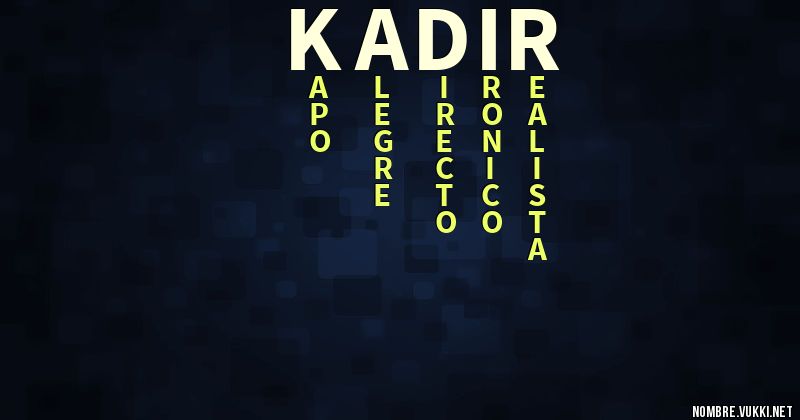 Acróstico kadir