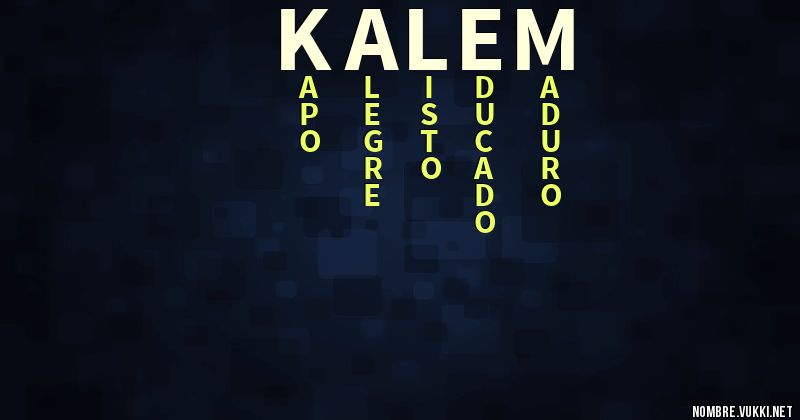 Acróstico kalem