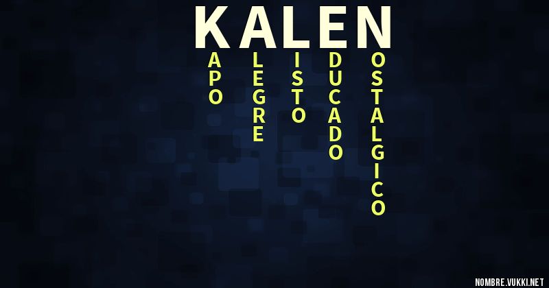 Acróstico kalen