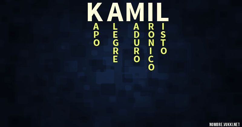 Acróstico kamil