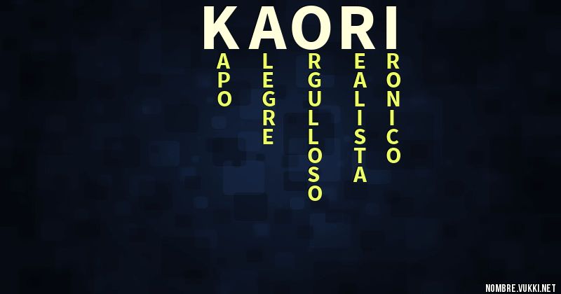 Acróstico kaori
