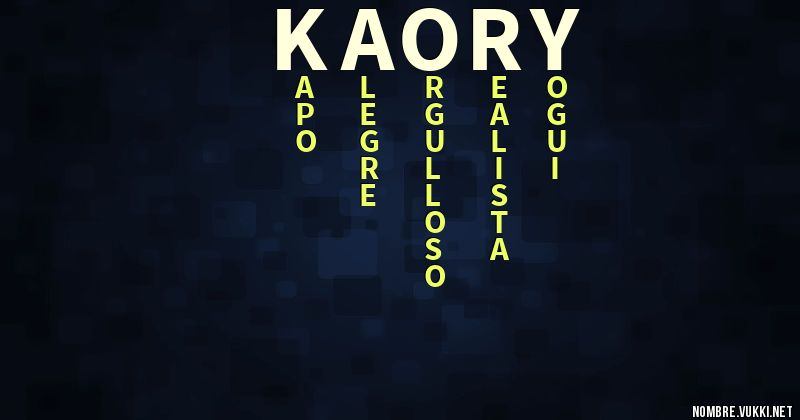 Acróstico kaory