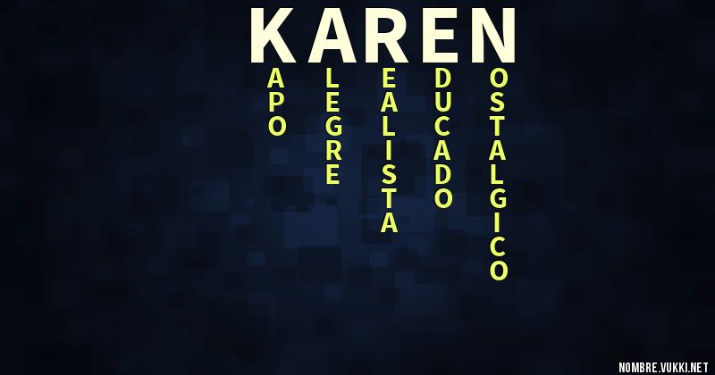 Acróstico karen