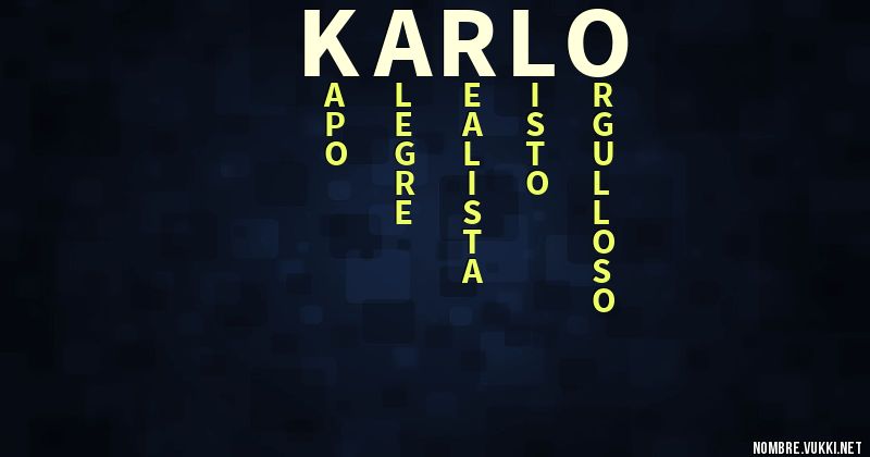 Acróstico karlo