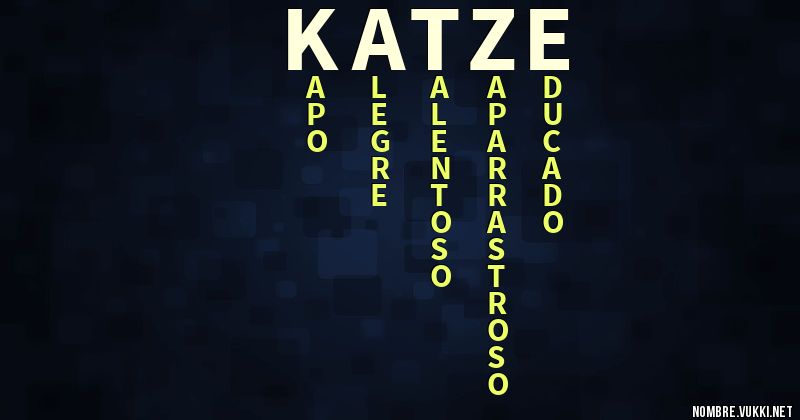Acróstico katze