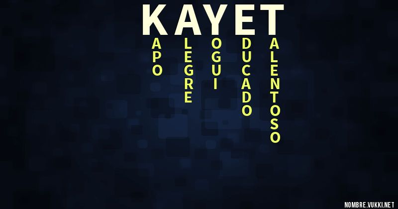 Acróstico kayet