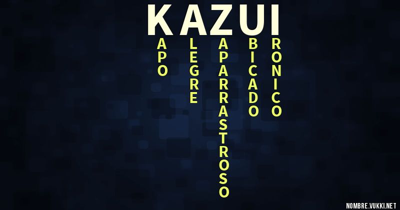 Acróstico kazui