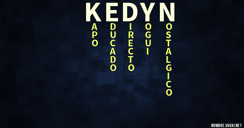 Acróstico kedyn