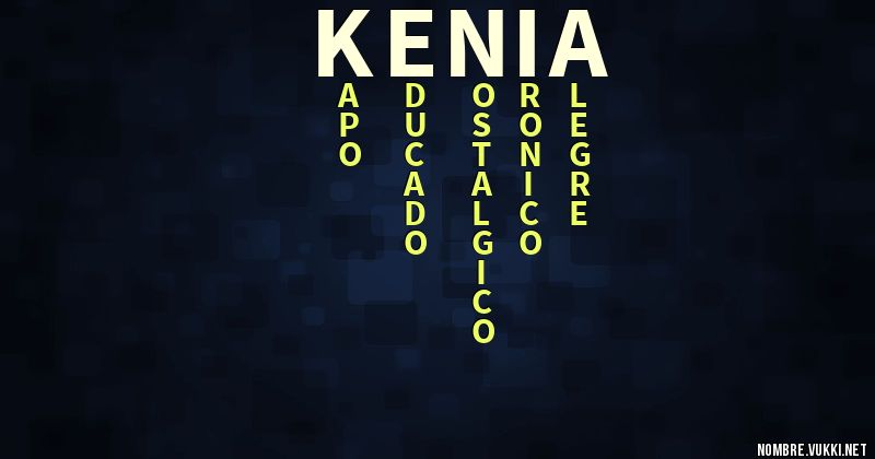 Acróstico kenia