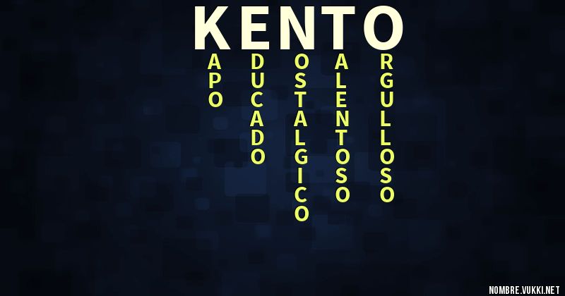 Acróstico kento