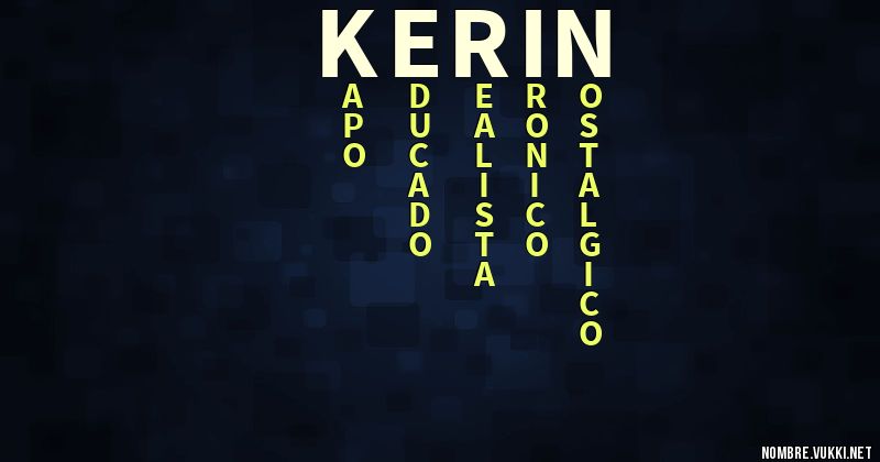 Acróstico kerin