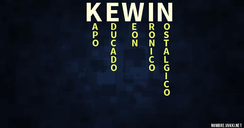 Acróstico kewin