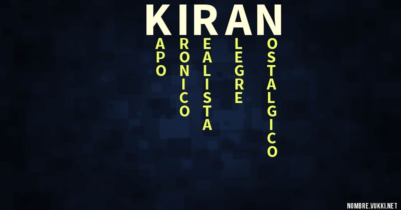 Acróstico kiran