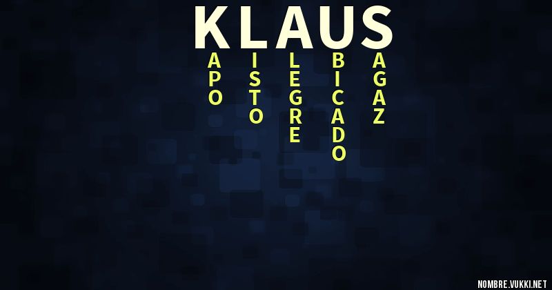 Acróstico klaus