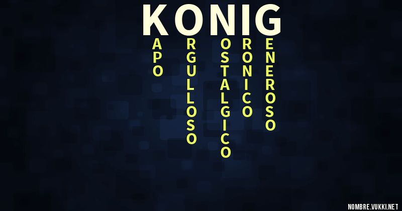 Acróstico konig