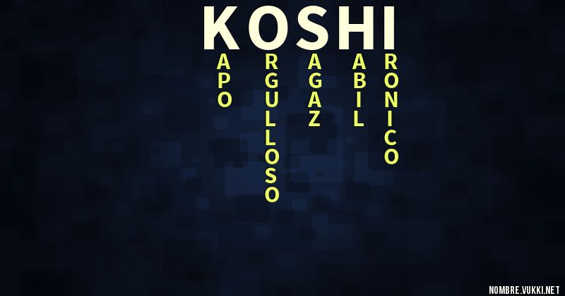 Acróstico koshi