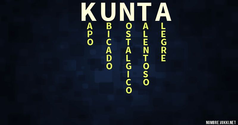 Acróstico kunta