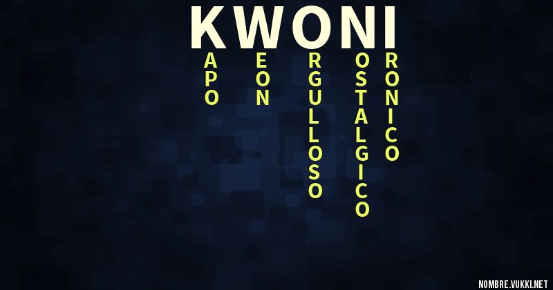 Acróstico kwoni