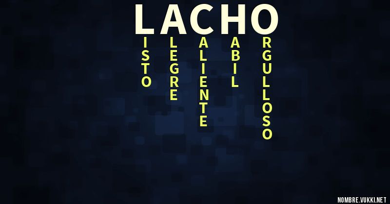 Acróstico lacho