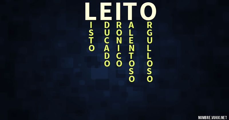 Acróstico leito