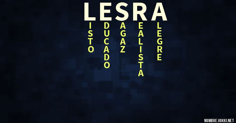 Acróstico lesra