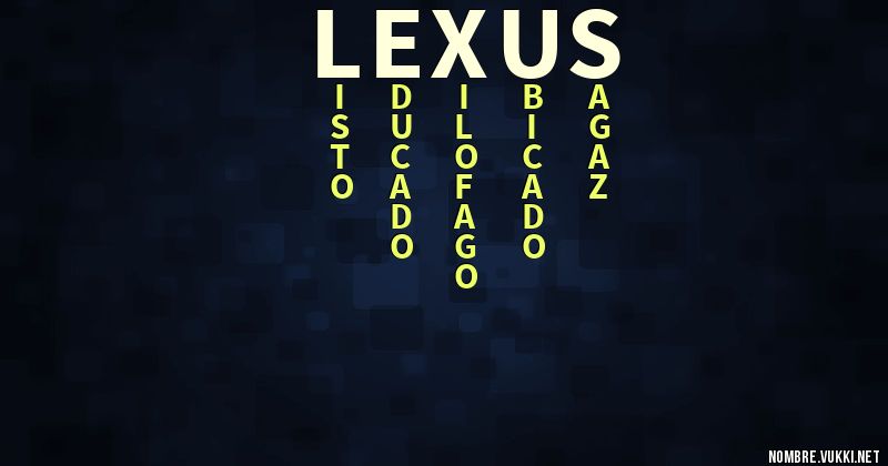 Acróstico lexus