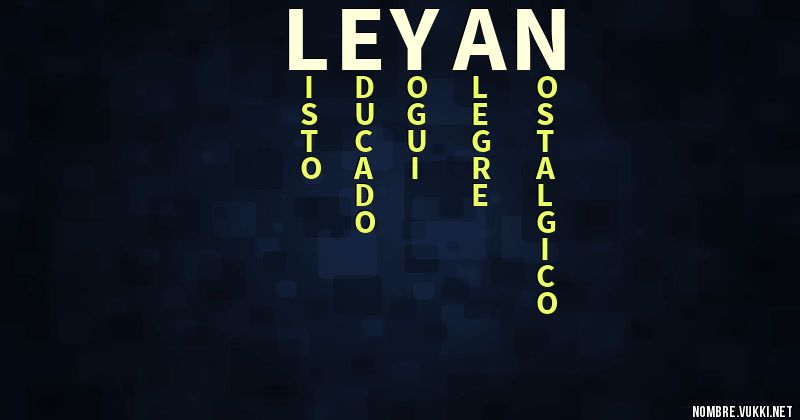 Acróstico leyan