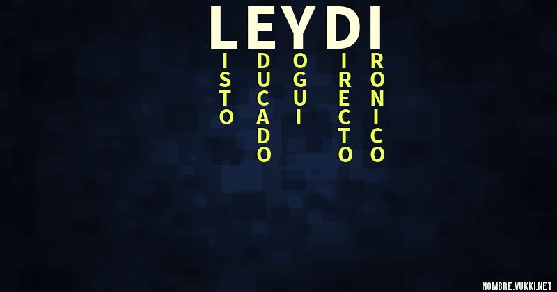 Acróstico leydi