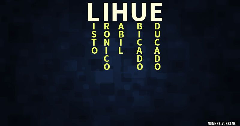 Acróstico lihue