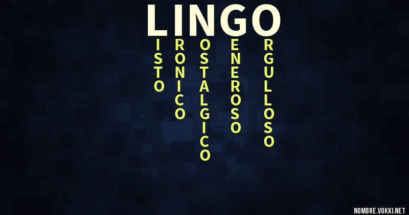 Acróstico lingo